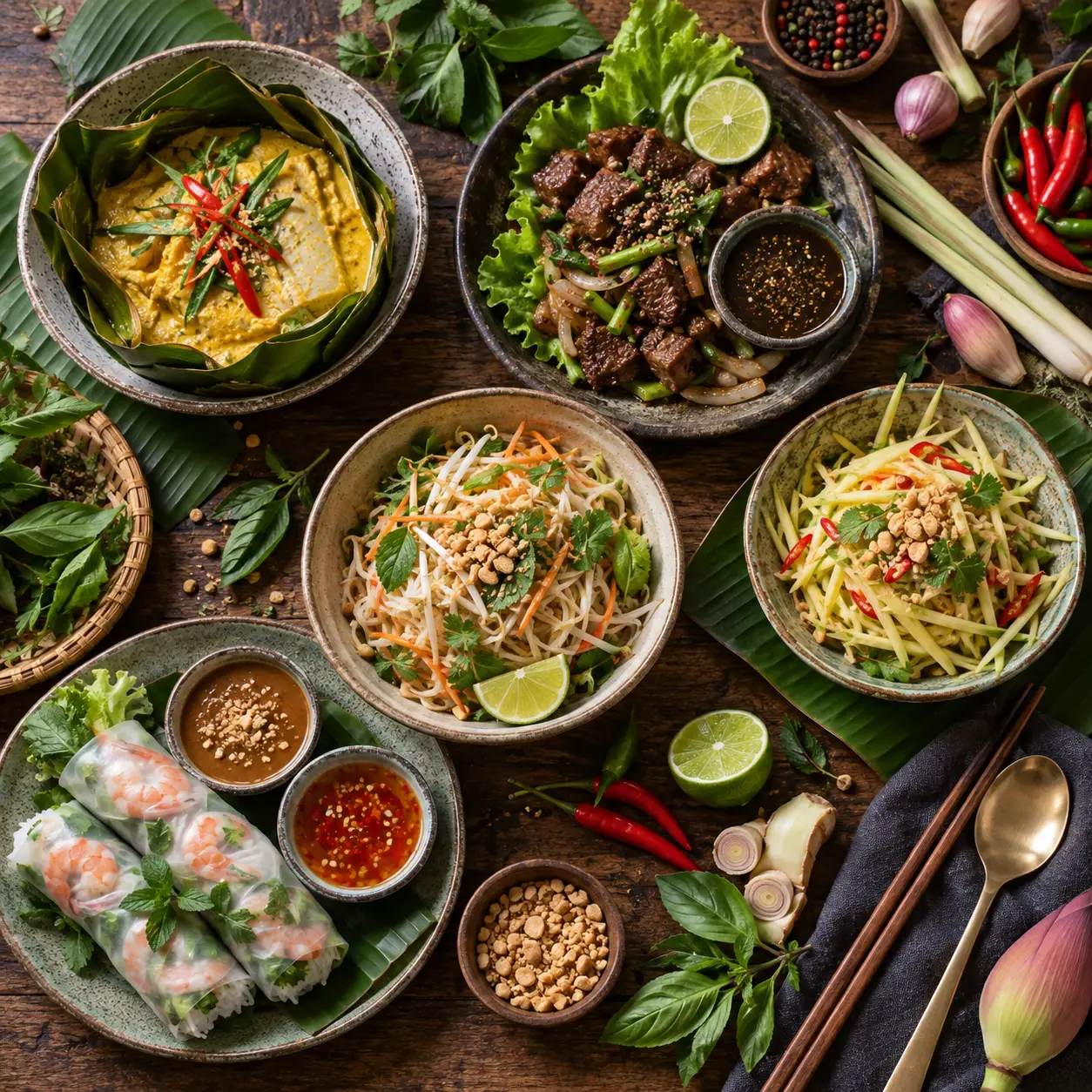 Recette cambodgienne : 5 plats à cuisiner chez soi, de l’amok au lok lak
