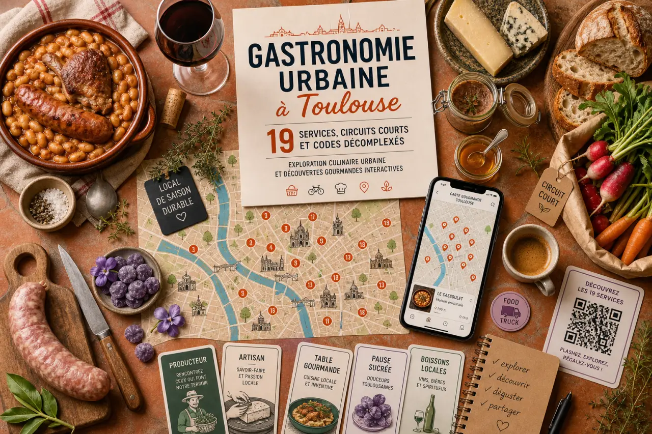 Gastronomie urbaine à Toulouse : 19 services, circuits courts et codes décomplexés