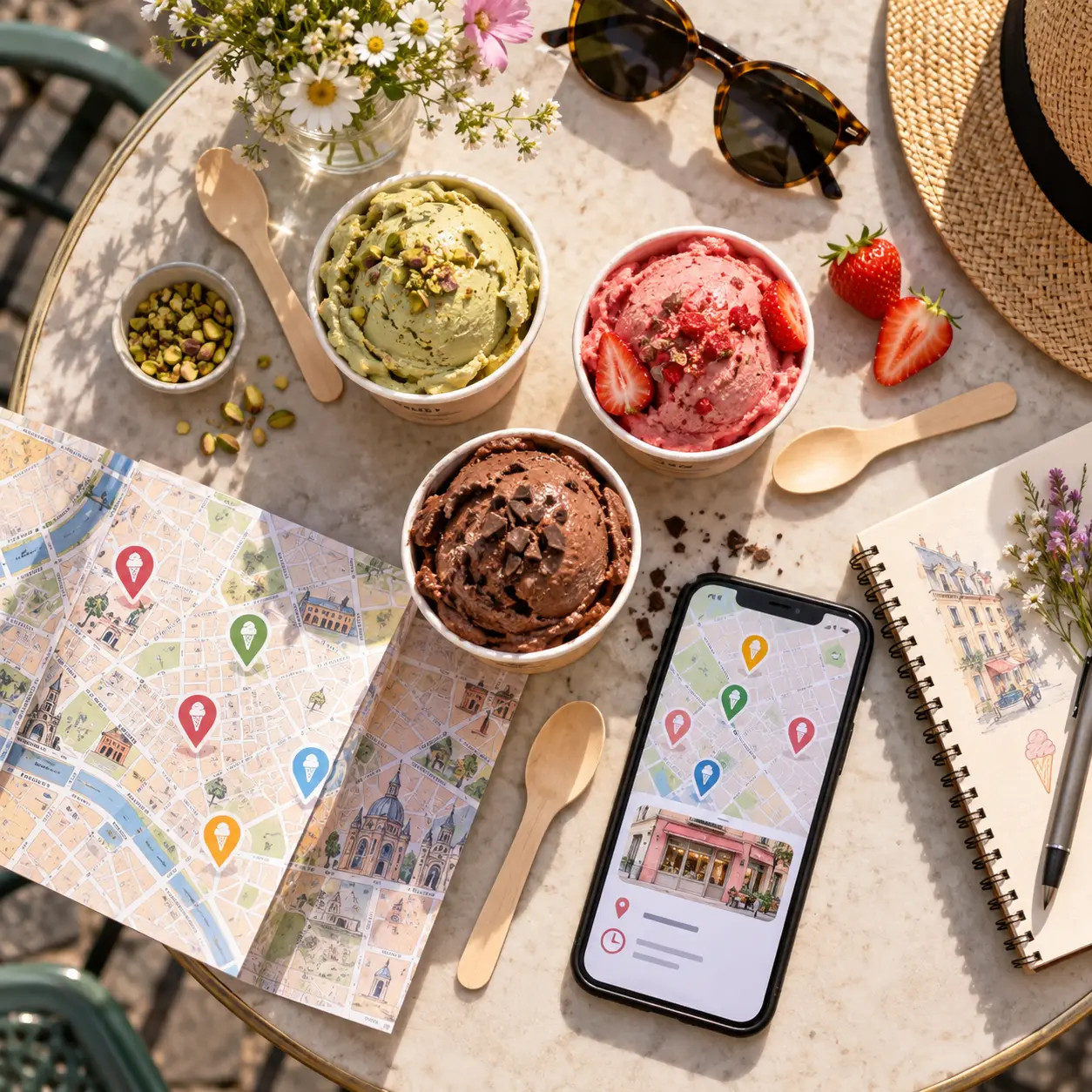 Glace artisanale autour de moi : vérifiez l’adresse et les horaires avant de partir