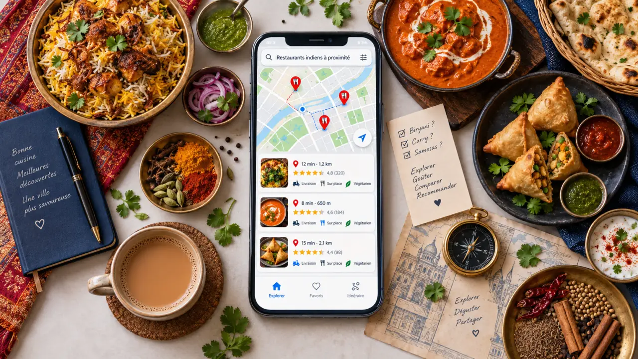 Restaurants indiens à proximité : comparez l’adresse, les avis et les services