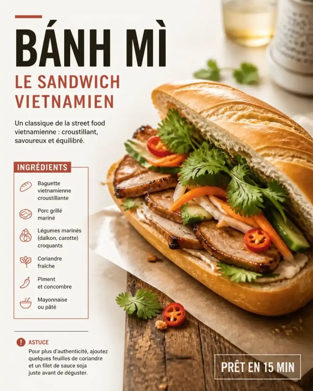 Bánh Mì, le sandwich emblématique de la street food vietnamienne