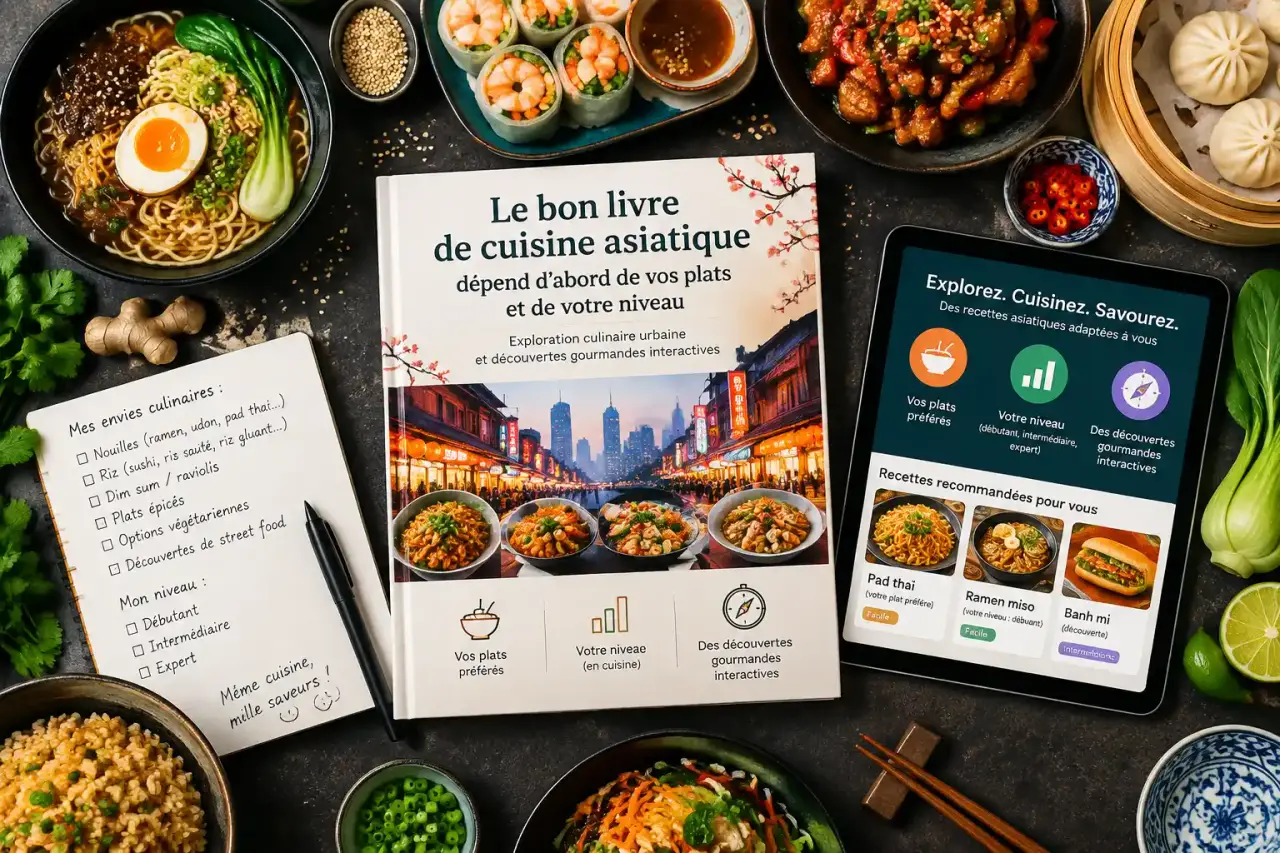 Le bon livre de cuisine asiatique dépend d’abord de vos plats et de votre niveau