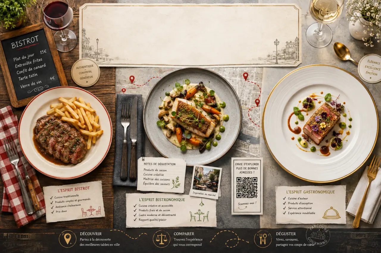 Bistronomique, bistrot et gastronomique : quelles différences ?