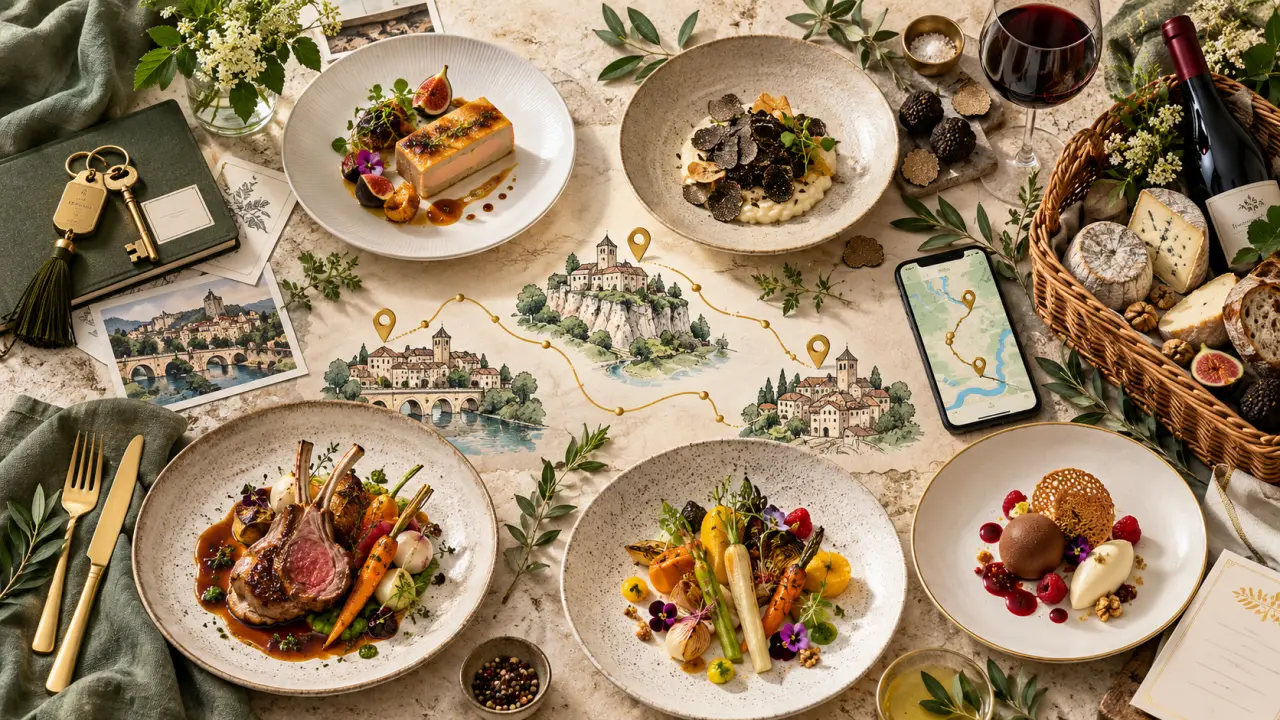 Restaurants étoilés du Lot : quatre tables, trois communes et deux façons de prolonger le plaisir