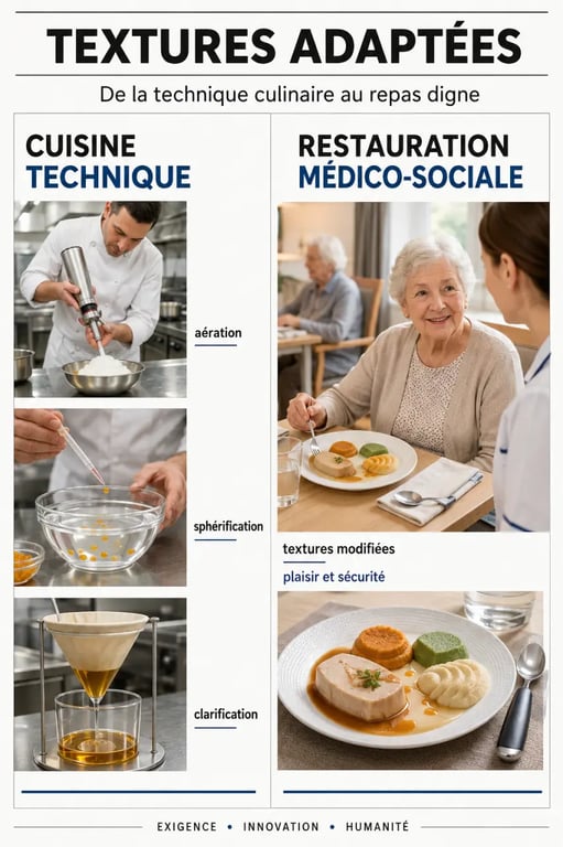 Innovation culinaire en cuisine professionnelle et en restauration médico-sociale